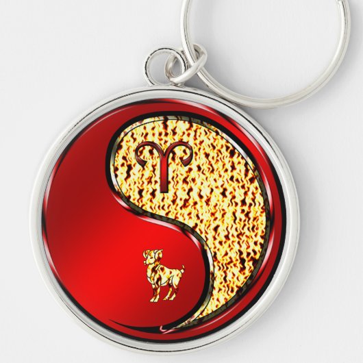 Aries het Ram Sleutelhanger (Voorkant)