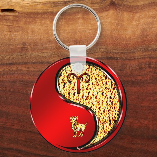 Aries het Ram Sleutelhanger (Voorkant)