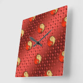 Aries het Ram Vierkante Klok (Hoek)