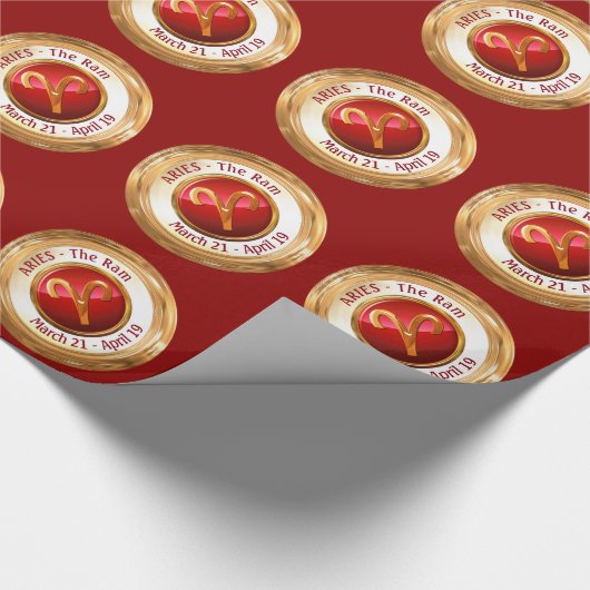 Aries - het teken van de dierentuin van Ram Cadeaupapier (Hoek)