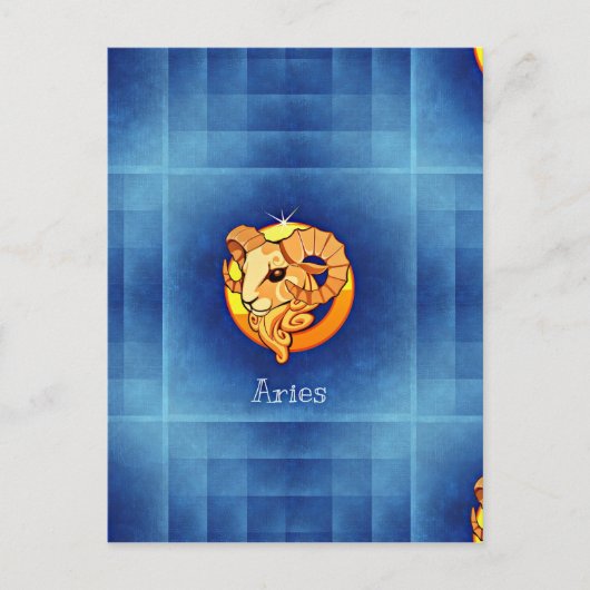 aries horoscope briefkaart (Voorkant)