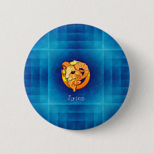 aries horoscope ronde button 5,7 cm