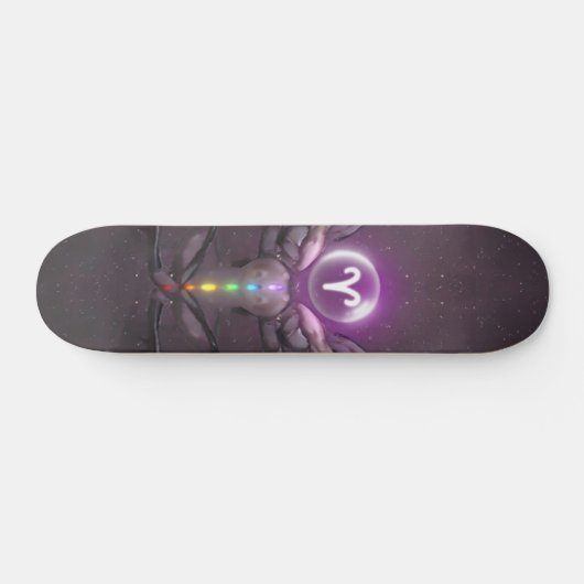Aries Horoscope-symbool Persoonlijk Skateboard (Horizontaal)