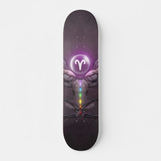Aries Horoscope-symbool Persoonlijk Skateboard (Voorkant)