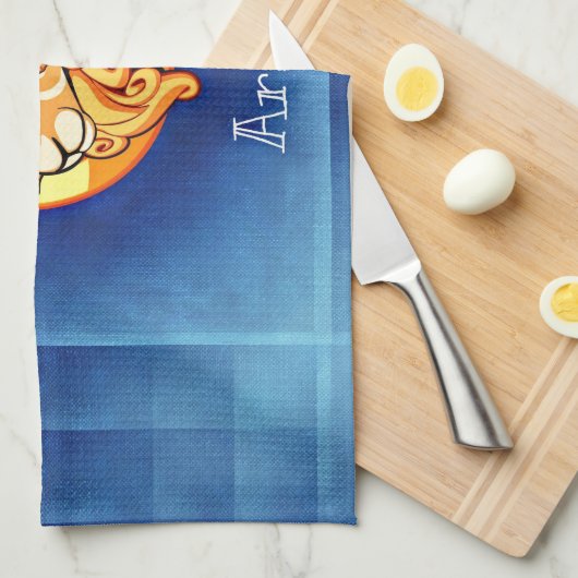 aries horoscope theedoek (Quarter Fold)