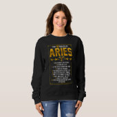 Aries Horoscope Zodiac Facts Traits Rules Astrolog Trui (Voorkant volledig)