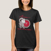 Aries I Lead Never Follow T-shirt (Voorkant)