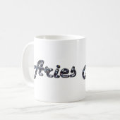 Aries in diamanten koffiemok (Voorkant links)