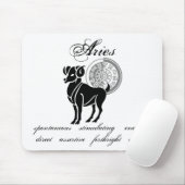 Aries is een dierentuin van Griekse stijl Muismat (Met muis)