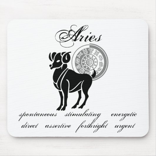 Aries is een dierentuin van Griekse stijl Muismat (Voorkant)