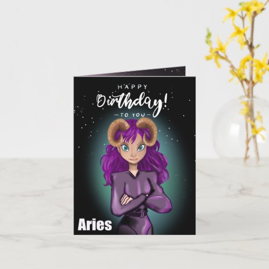 Aries Kaart (Gele Bloem)