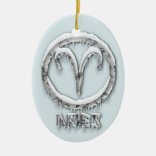 Aries Keramisch Ornament (Voorkant)