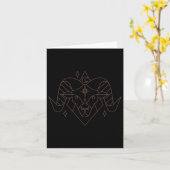 Aries Kerstmis Zodiac Horoscoop Astrologie Kaart (Gele Bloem)