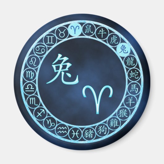 Aries/konijn Magneet (Voorkant)