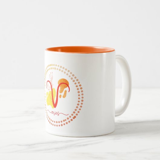 Aries Love Coffee Cup Mok (Voorkant rechts)