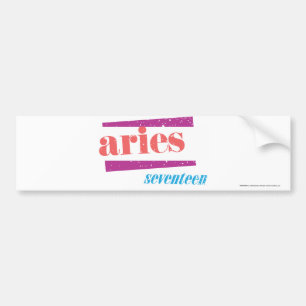 Aries Lt roze Bumpersticker