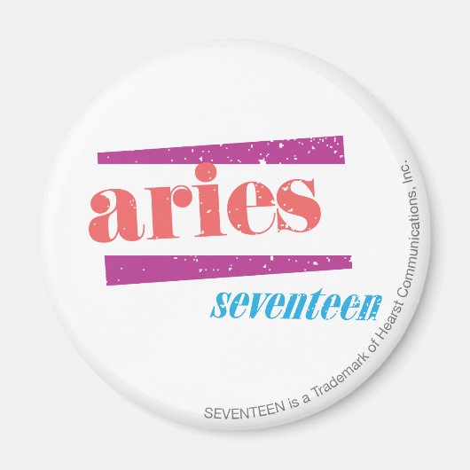 Aries Lt roze Magneet (Voorkant)