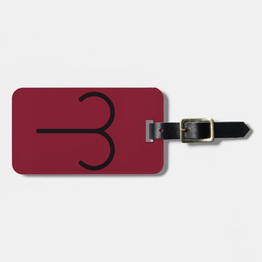 Aries Luggage Tag Bagagelabel (Voorkant horizontaal)