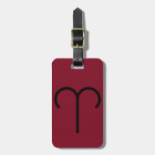 Aries Luggage Tag Bagagelabel (Voorkant verticaal)