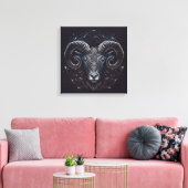 Aries-Maart 21-April 19 de Druk van het Canvas (Insitu (Woonkamer))