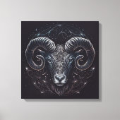 Aries-Maart 21-April 19 de Druk van het Canvas Afdruk (Voorkant)