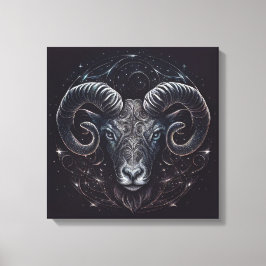 Aries-Maart 21-April 19 de Druk van het Canvas Afdruk