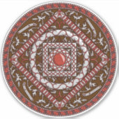 Aries Mandala Contour Sticker (Voorkant)