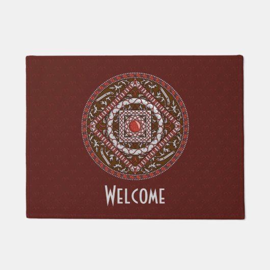 Aries Mandala Doormat Deurmat (Voorkant)