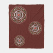 Aries Mandala Fleece Deken (Voorkant)