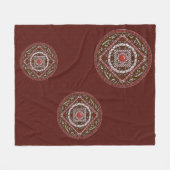 Aries Mandala Fleece Deken (Voorkant (Horizontaal))