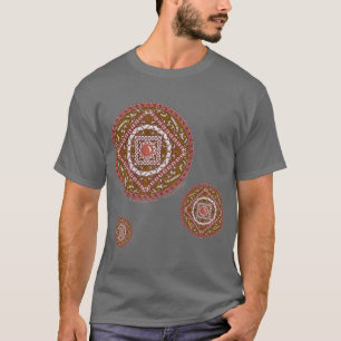 Aries Mandala Heren Donker T-shirt