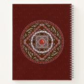 Aries Mandala Spiraal Notebook Notitieboek (Achterkant)