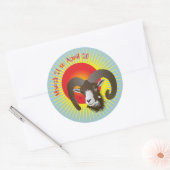 Aries March 21 to April 20 Sticker (Envelop)