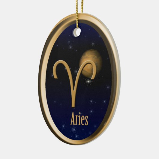 Aries Mars kerstversiering Keramisch Ornament (Links)