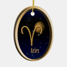 Aries Mars kerstversiering Keramisch Ornament