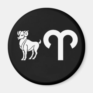 Aries met symbool magneet