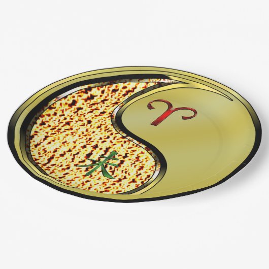 Aries & Metal Goat Papieren Bordje (Gekanteld)