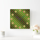 Aries & Metal Goat Vierkante Klok (Huis)