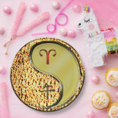 Aries & Metal Horse Papieren Bordje (Feest)