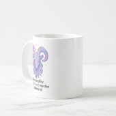 Aries Mug – Powered by Caffeine and Impulse Decisi Koffiemok (Voorkant links)