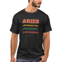 Aries Operational Specs Retro Typography T-shirt