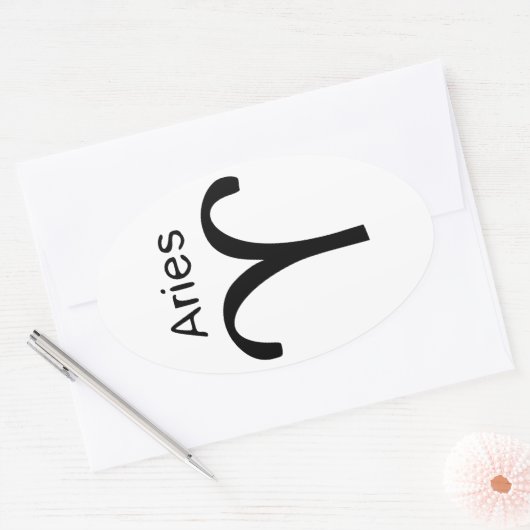 Aries Ovale Sticker (Envelop)