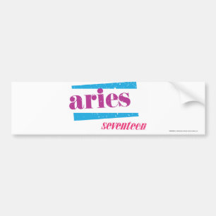 Aries Paars Bumpersticker