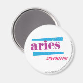 Aries Paars Magneet (Voorkant / Achterkant)