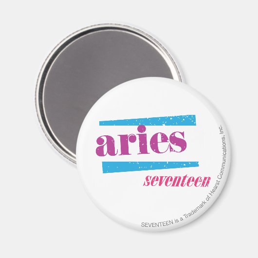Aries Paars Magneet (Voorkant / Achterkant)