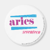 Aries Paars Magneet (Voorkant)