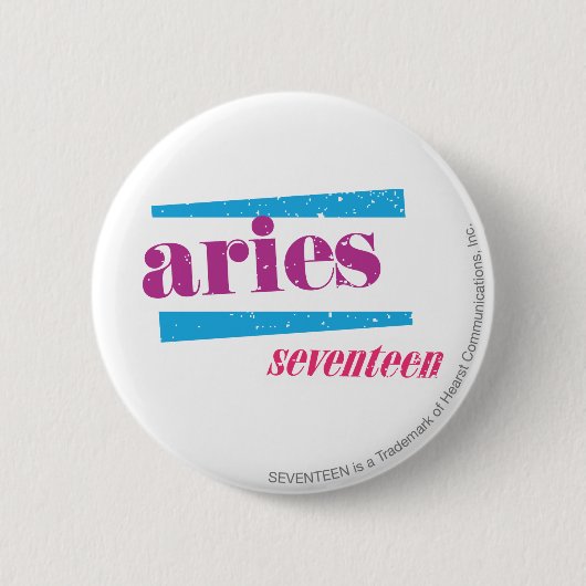 Aries Paars Ronde Button 5,7 Cm (Voorkant)