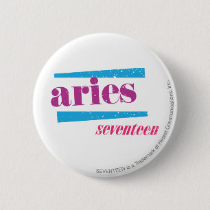 Aries Paars Ronde Button 5,7 Cm