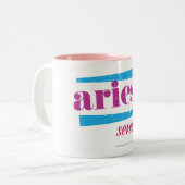 Aries Paars Tweekleurige Koffiemok (Voorkant links)
