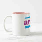 Aries Paars Tweekleurige Koffiemok (Links)